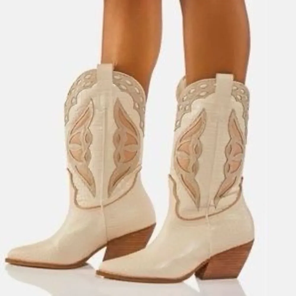 Steve Madden by Free People Wynter Cowboy Boots NEVER WORN - Picture 3 of 12